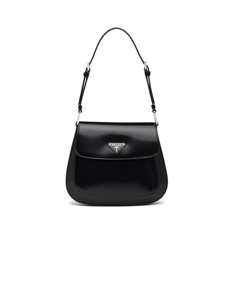 borse spalla prada|Borsa a spalla in pelle Nero .